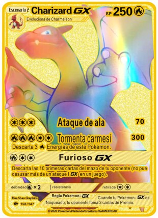 Pokemon metal card shiny card children's toy